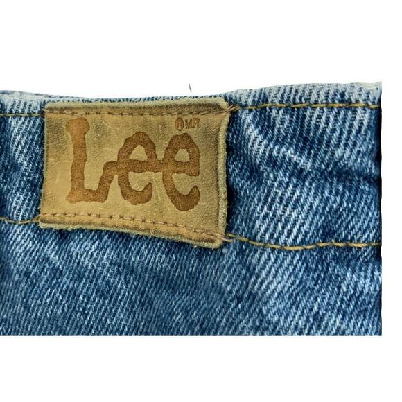 Vintage LEE Denim Jeans Womens Size 12P Tapered Leg High Rise Stonewash Blue - Picture 9 of 10